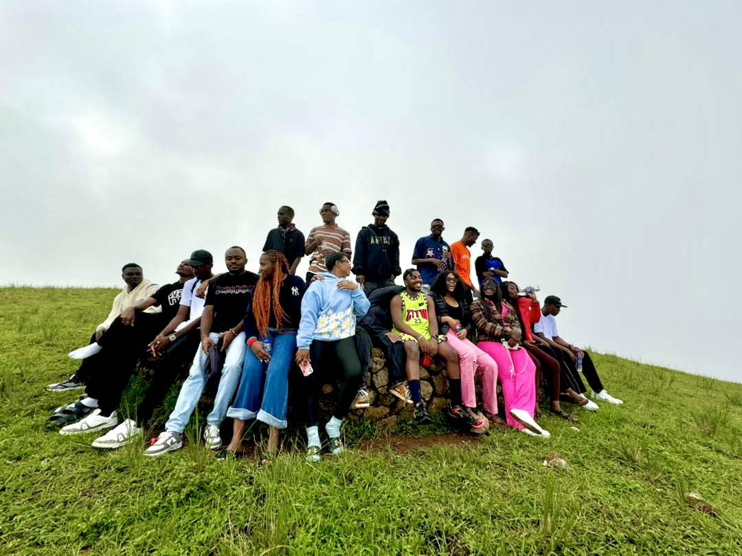 Happy travelers at Obudu Mountain Resort
